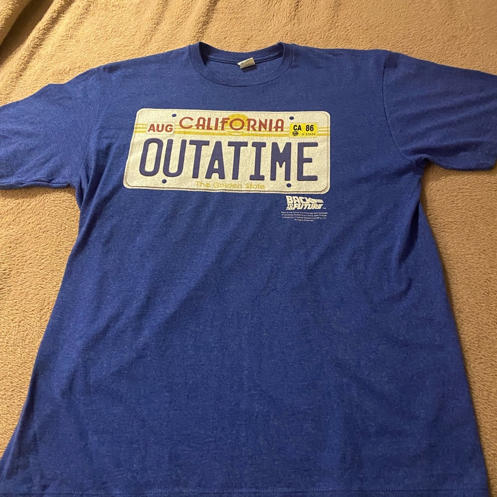 BACK TO THE FUTURE LICENSE PLATE TEE
